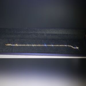 4 CT Lab Grown Diamond Bracelet 14k Yellow Gold, 7 Inches